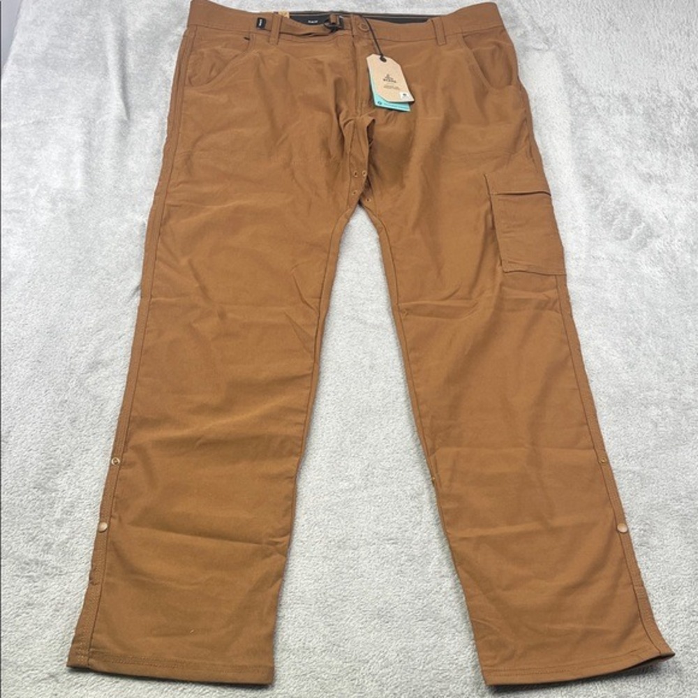 NEW Prana 38/34 Stretch Zion Slim Pant II Men's Sepia Brown Hiking Outdoors
